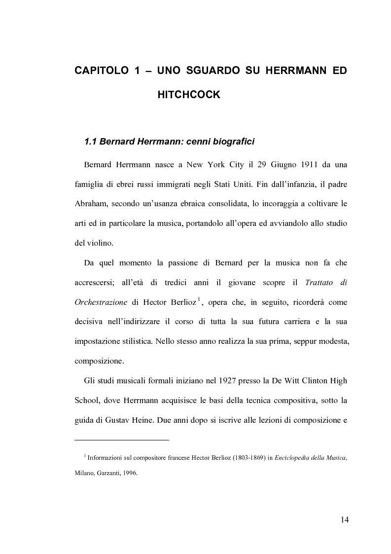 Anteprima della tesi: Intrigo intertestuale: un' indagine semiotica della collaborazione Hitchcock/Herrmann, Pagina 10