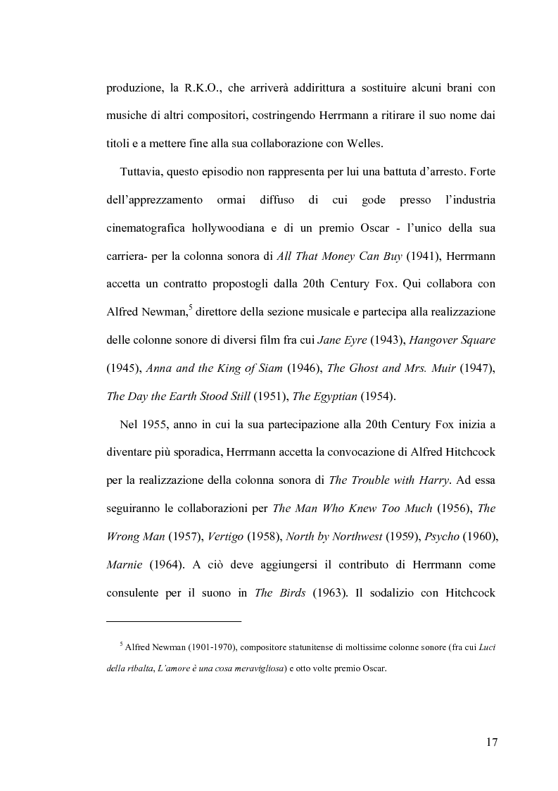 Anteprima della tesi: Intrigo intertestuale: un' indagine semiotica della collaborazione Hitchcock/Herrmann, Pagina 13