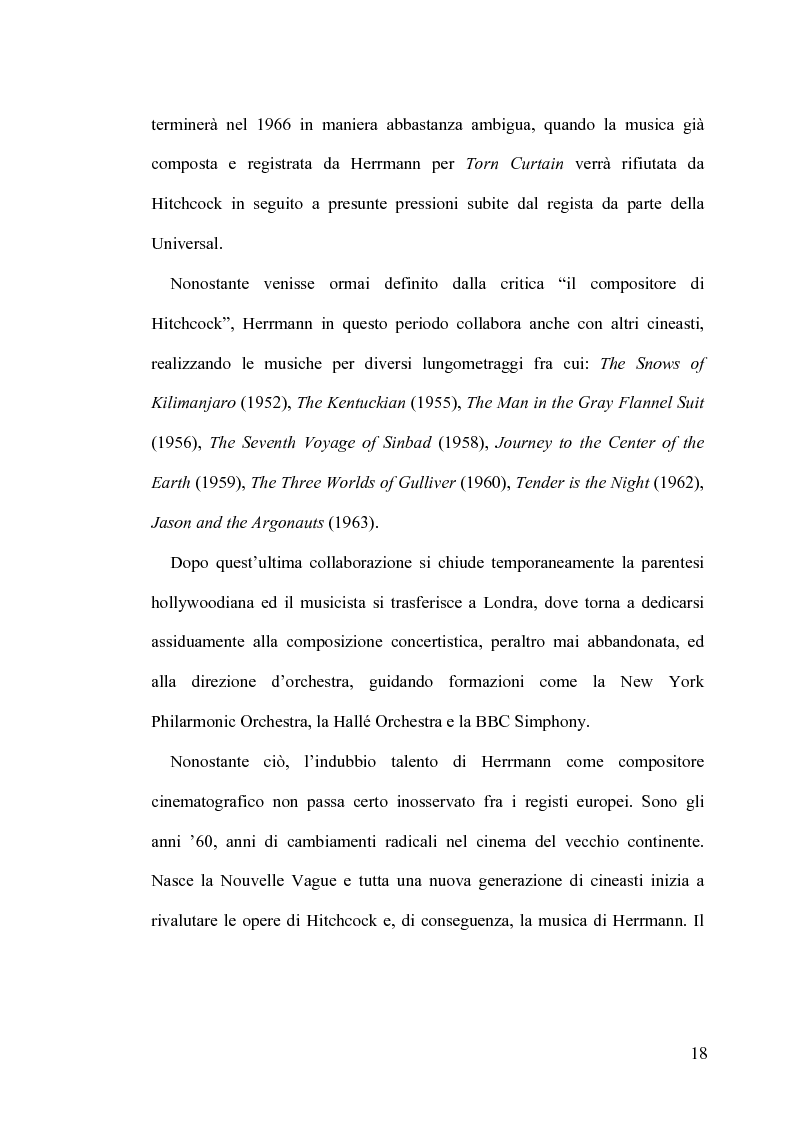 Anteprima della tesi: Intrigo intertestuale: un' indagine semiotica della collaborazione Hitchcock/Herrmann, Pagina 14