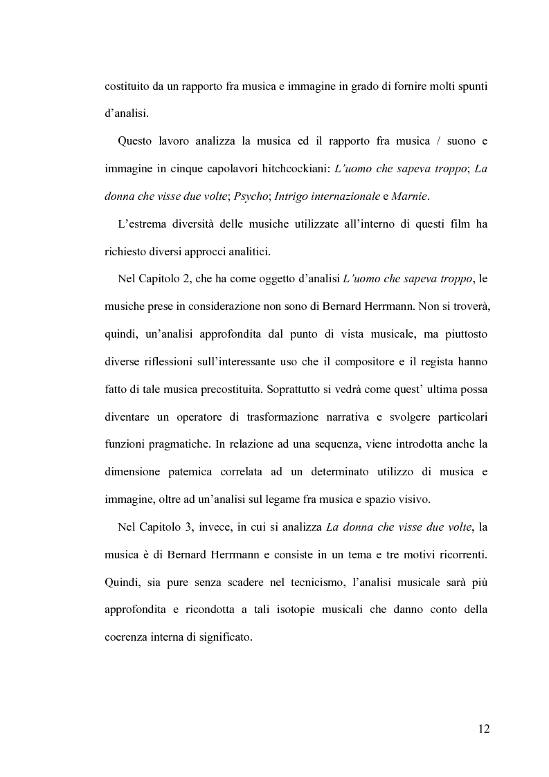 Anteprima della tesi: Intrigo intertestuale: un' indagine semiotica della collaborazione Hitchcock/Herrmann, Pagina 8