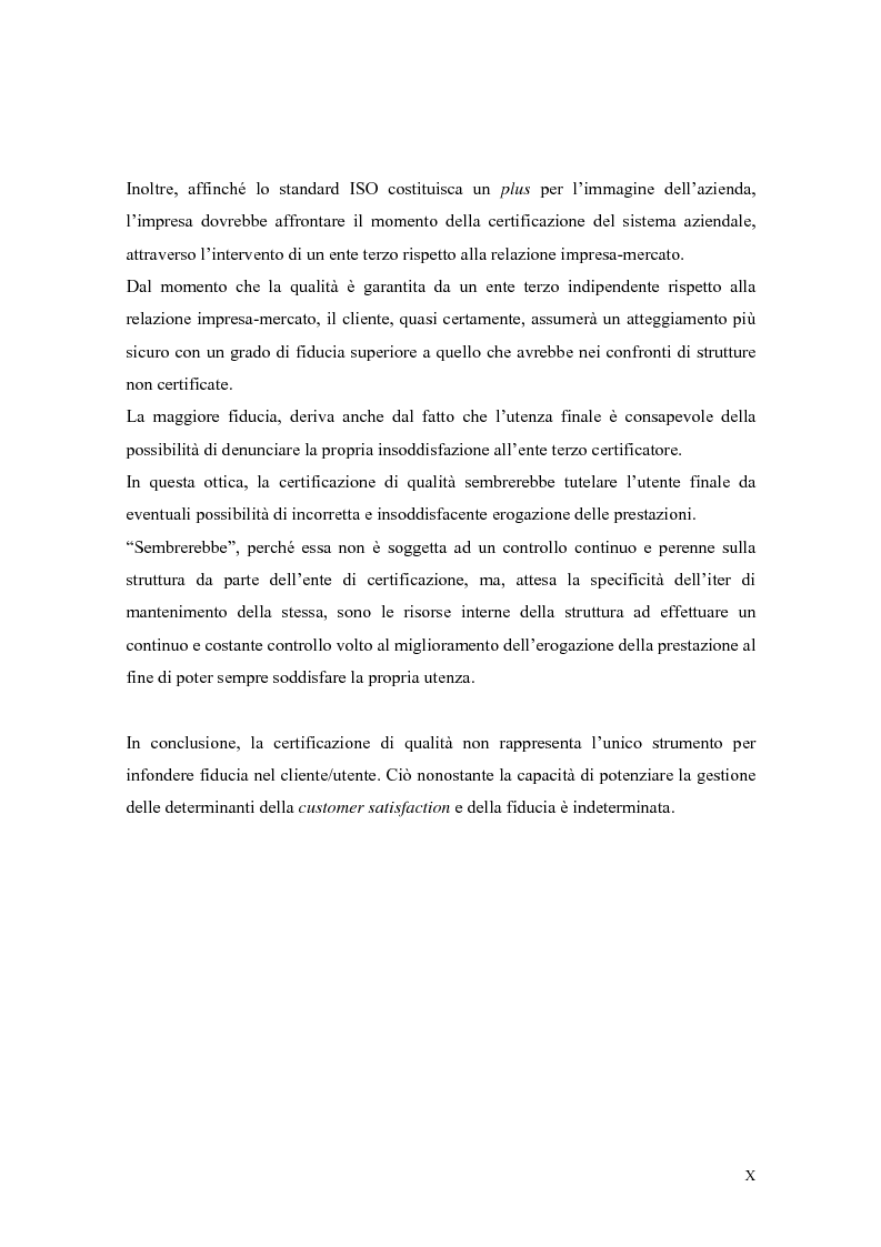Anteprima della tesi: La qualità nei servizi alberghieri: il caso Hotel Milano, Pagina 10