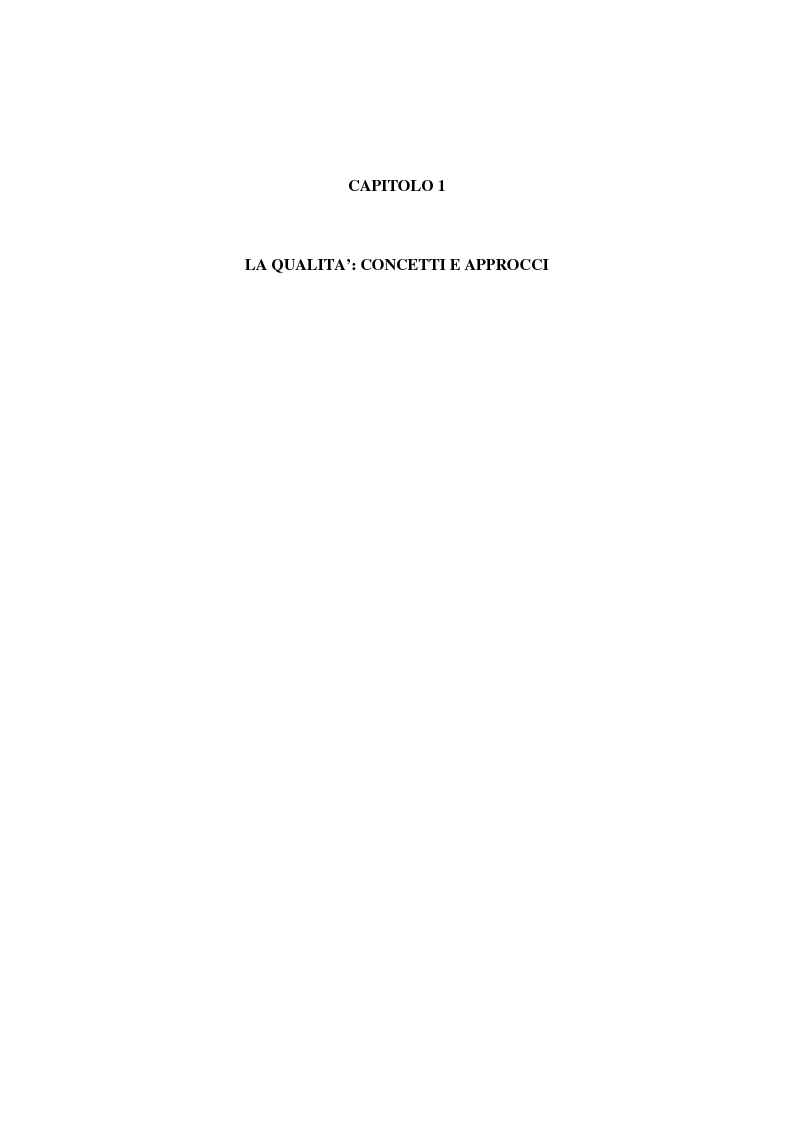 Anteprima della tesi: La qualità nei servizi alberghieri: il caso Hotel Milano, Pagina 12