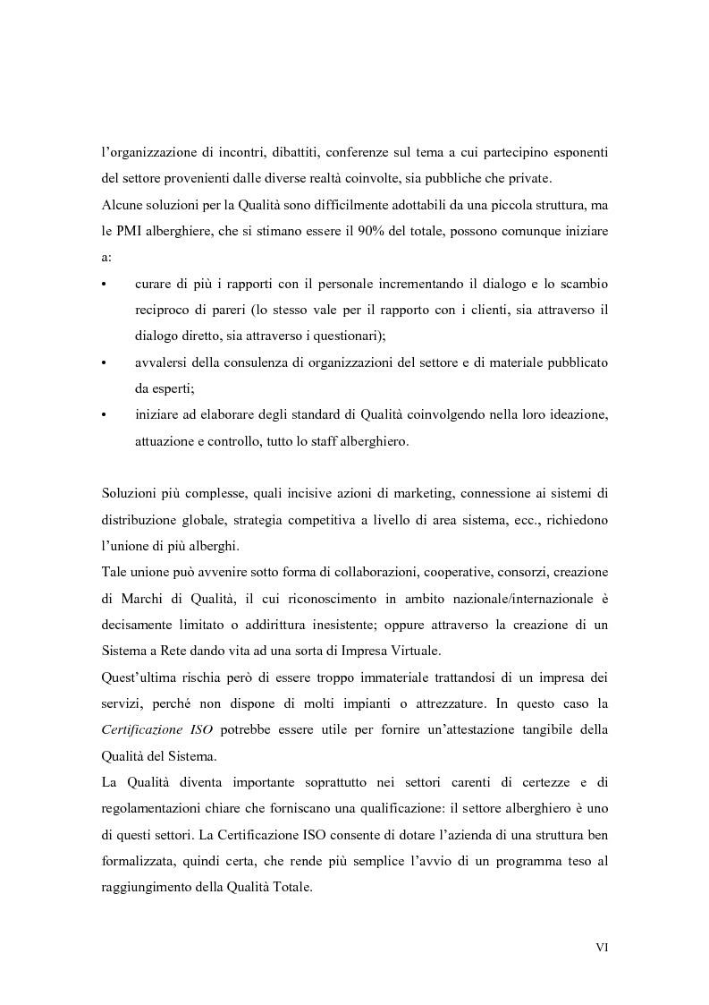 Anteprima della tesi: La qualità nei servizi alberghieri: il caso Hotel Milano, Pagina 6