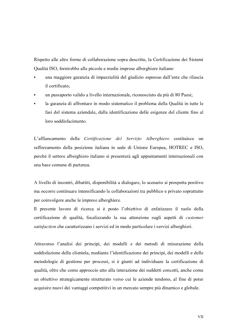 Anteprima della tesi: La qualità nei servizi alberghieri: il caso Hotel Milano, Pagina 7