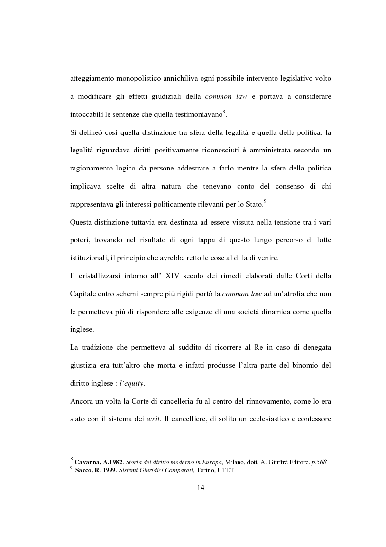 Anteprima della tesi: La Costituzione Britannica tra tradizione e modernizzazione, Pagina 10