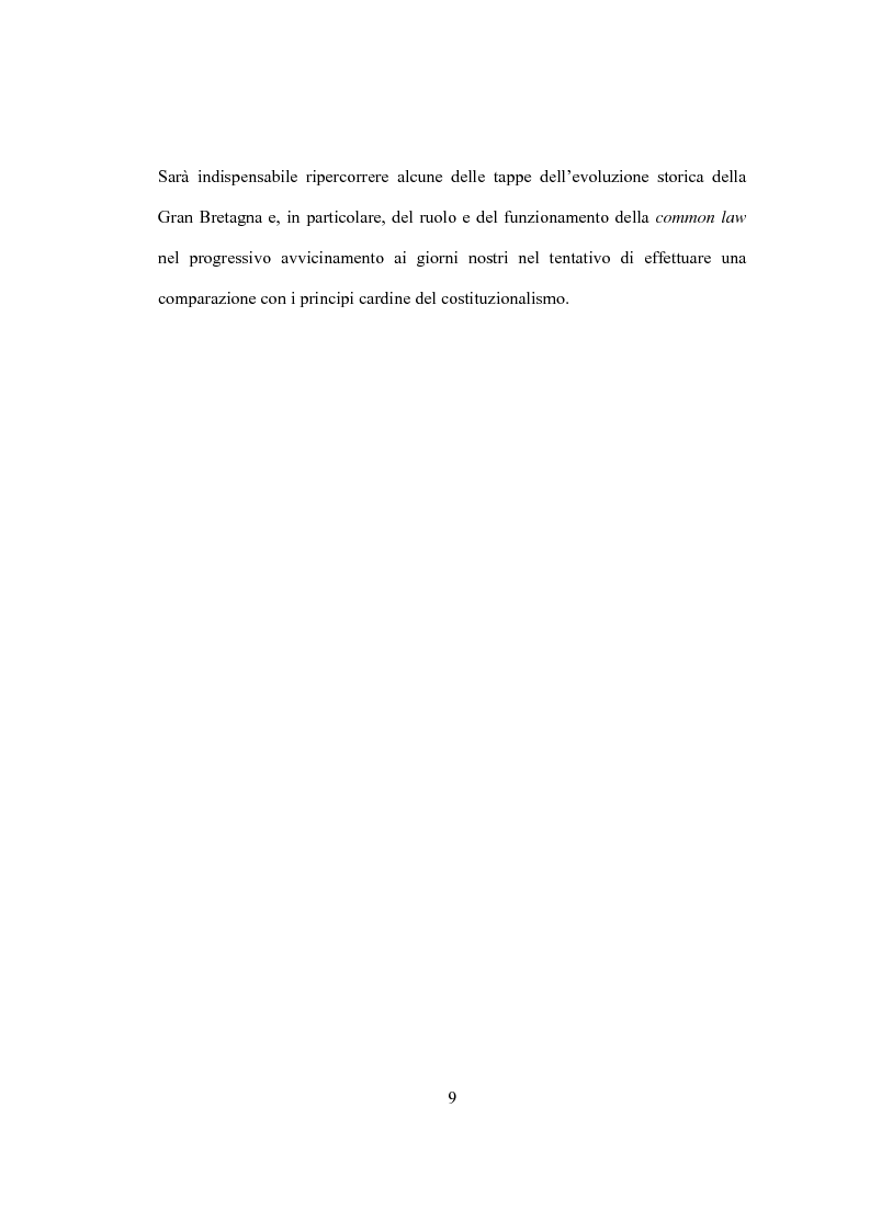 Anteprima della tesi: La Costituzione Britannica tra tradizione e modernizzazione, Pagina 5