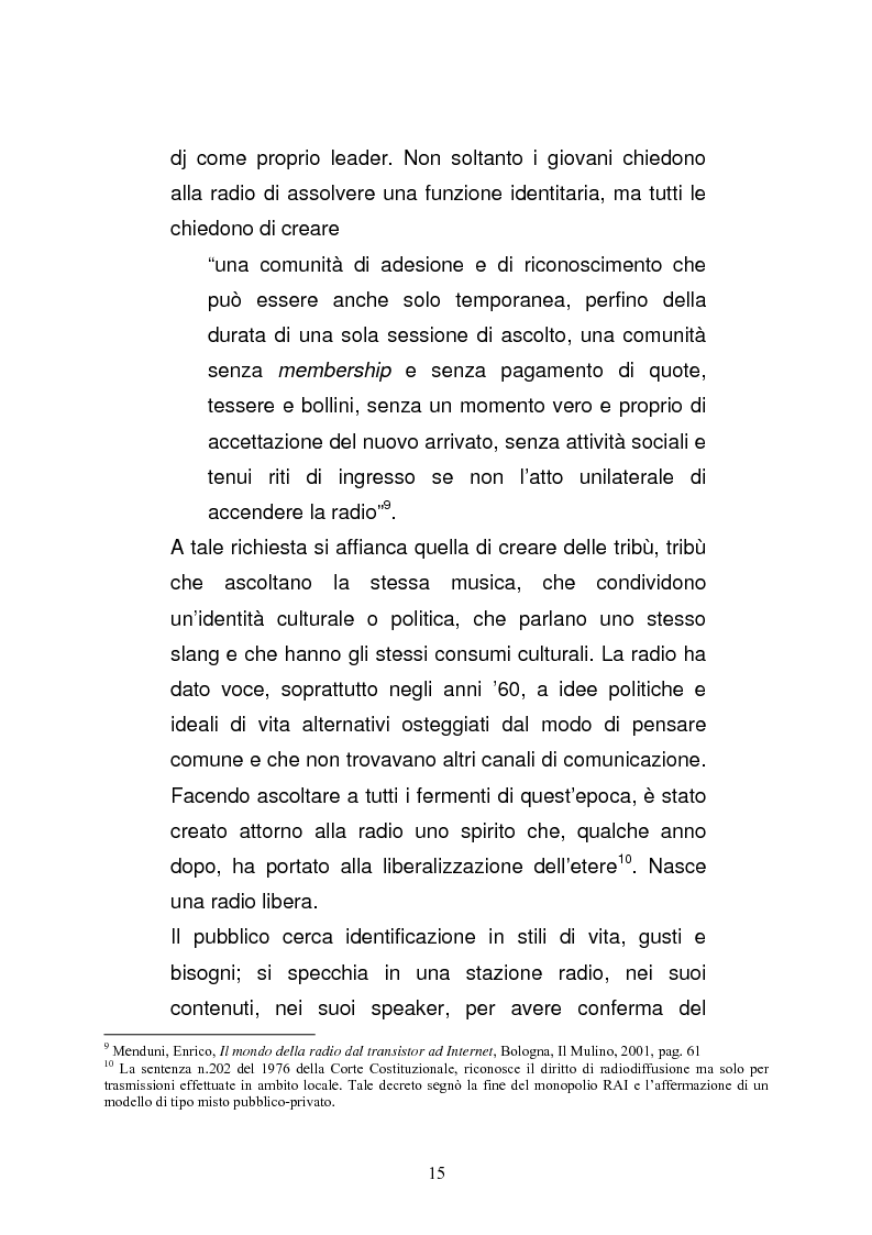 Anteprima della tesi: Il consumo della radio: il caso Radio Deejay., Pagina 10