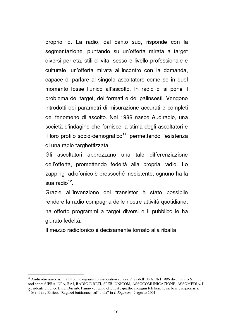 Anteprima della tesi: Il consumo della radio: il caso Radio Deejay., Pagina 11