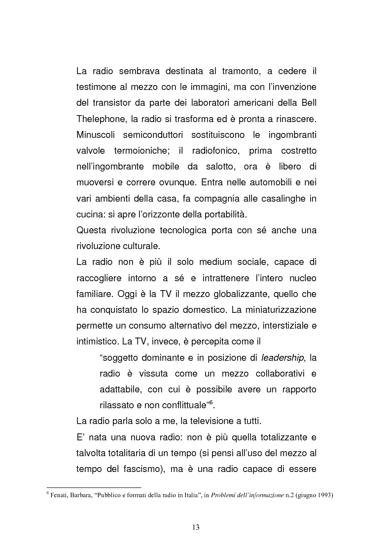 Anteprima della tesi: Il consumo della radio: il caso Radio Deejay., Pagina 8
