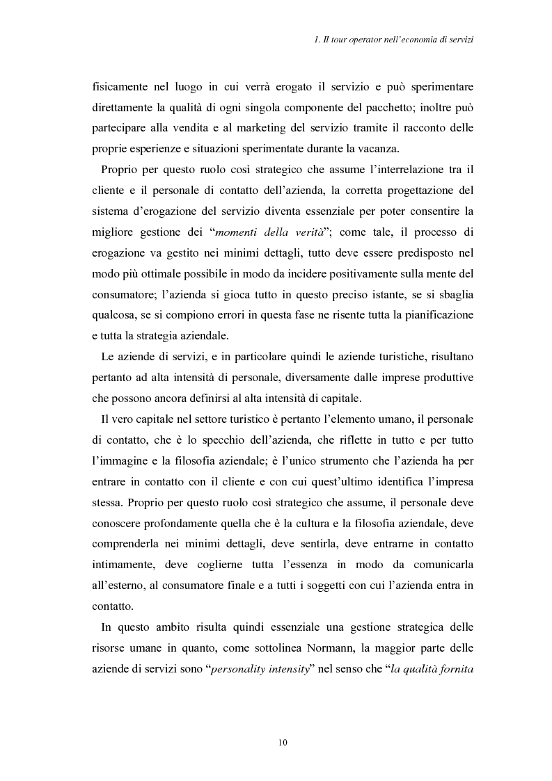 Anteprima della tesi: L'Assistenza Turistica: il Valore Aggiunto della vacanza organizzata, Pagina 14