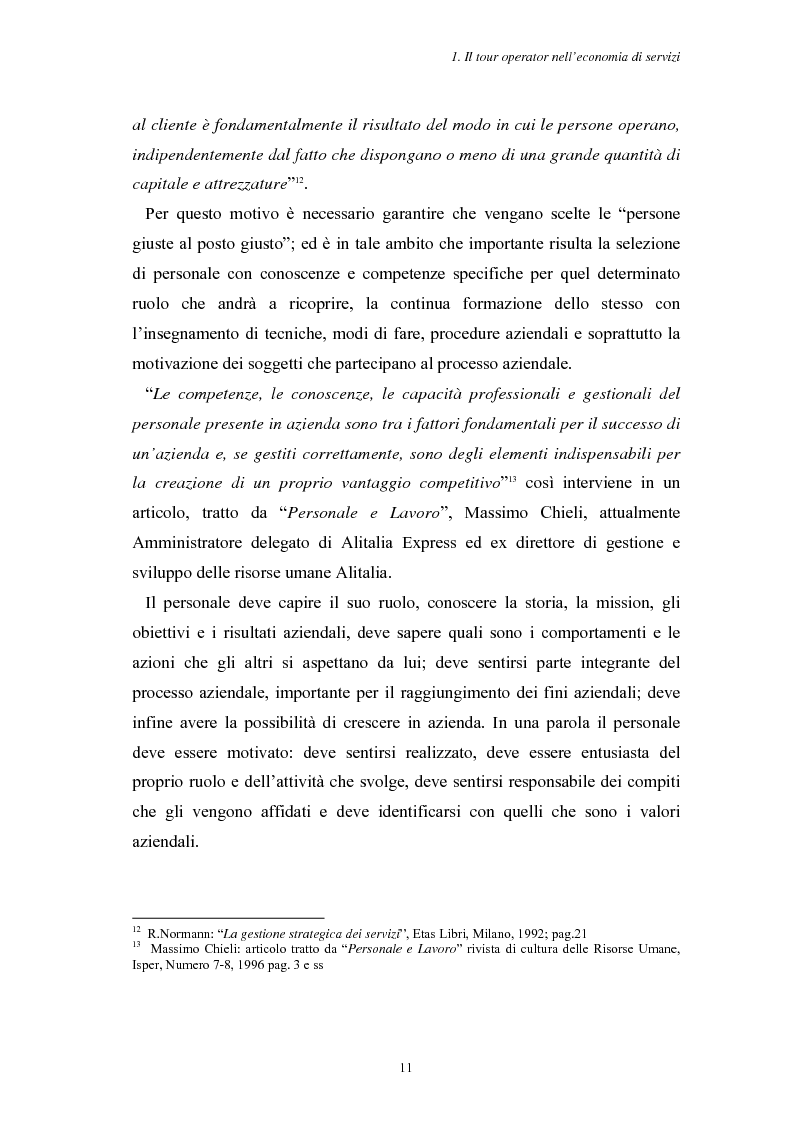 Anteprima della tesi: L'Assistenza Turistica: il Valore Aggiunto della vacanza organizzata, Pagina 15
