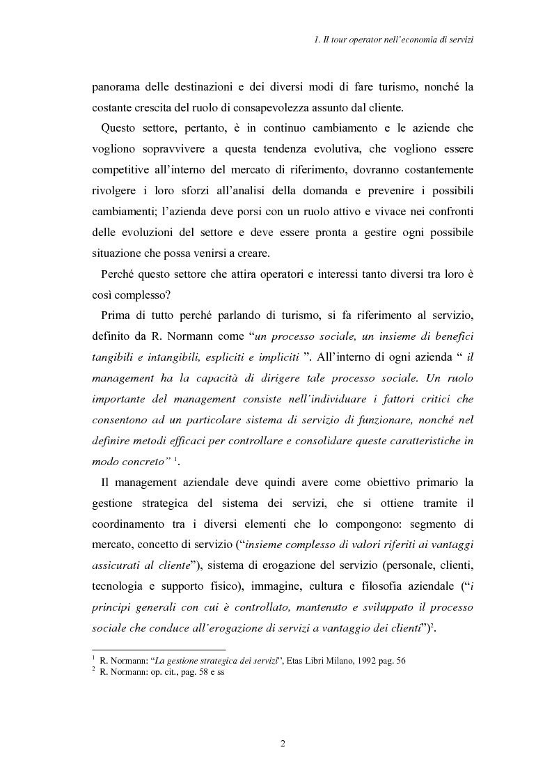 Anteprima della tesi: L'Assistenza Turistica: il Valore Aggiunto della vacanza organizzata, Pagina 6