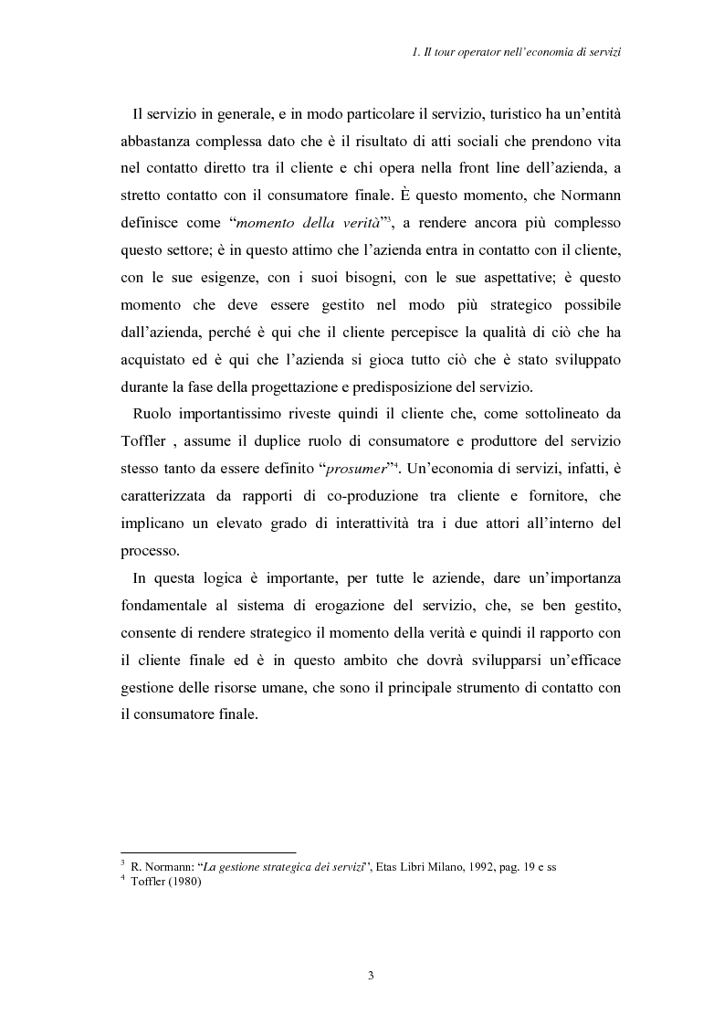 Anteprima della tesi: L'Assistenza Turistica: il Valore Aggiunto della vacanza organizzata, Pagina 7
