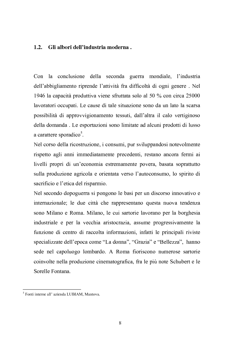 Anteprima della tesi: Qualità e delocalizzazione nella società che cambia il caso LUBIAM, Pagina 6