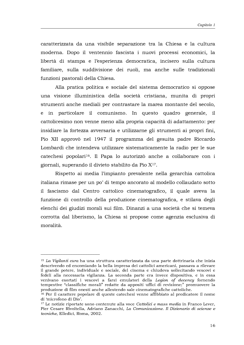 Anteprima della tesi: I media della Chiesa italiana, Pagina 13
