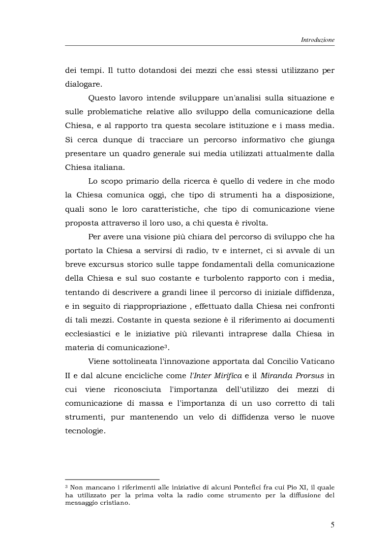 Anteprima della tesi: I media della Chiesa italiana, Pagina 2