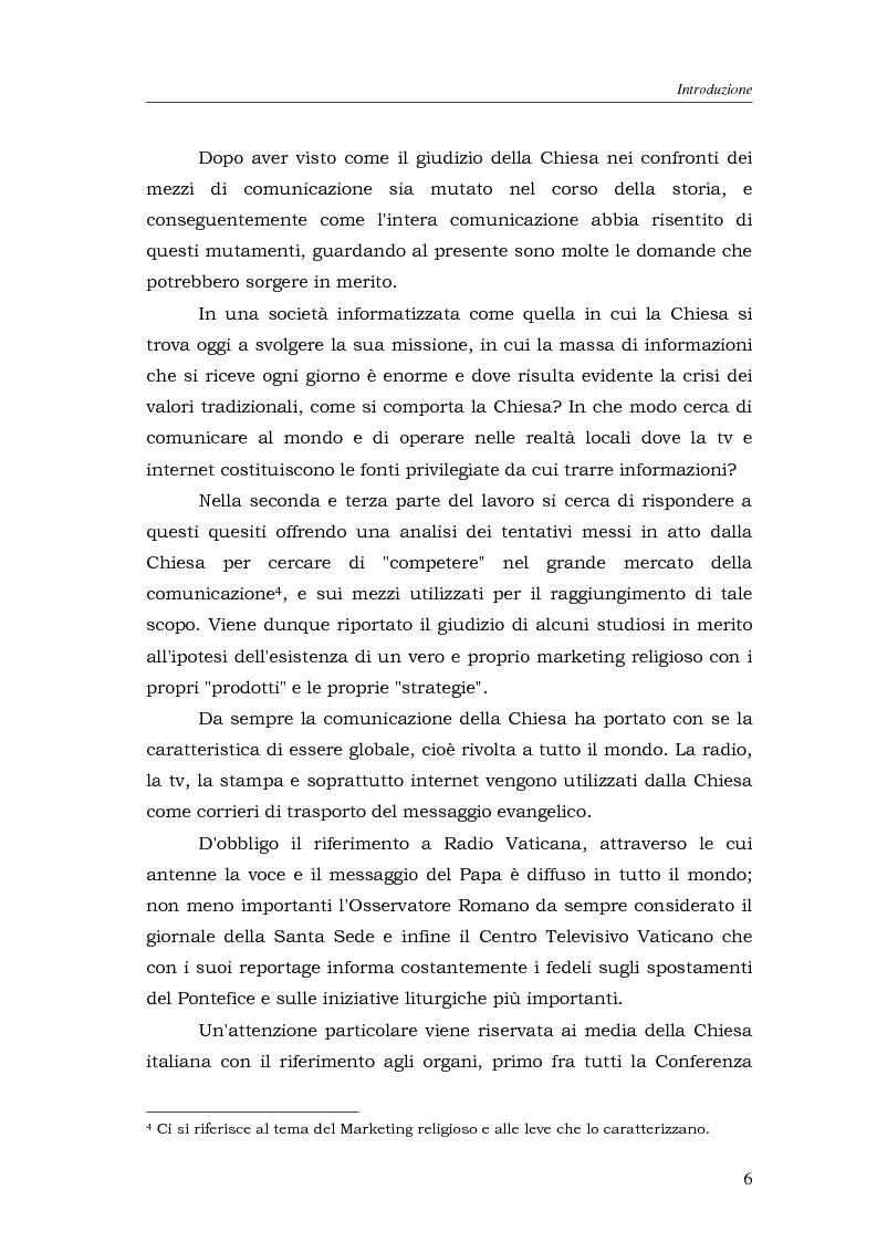 Anteprima della tesi: I media della Chiesa italiana, Pagina 3