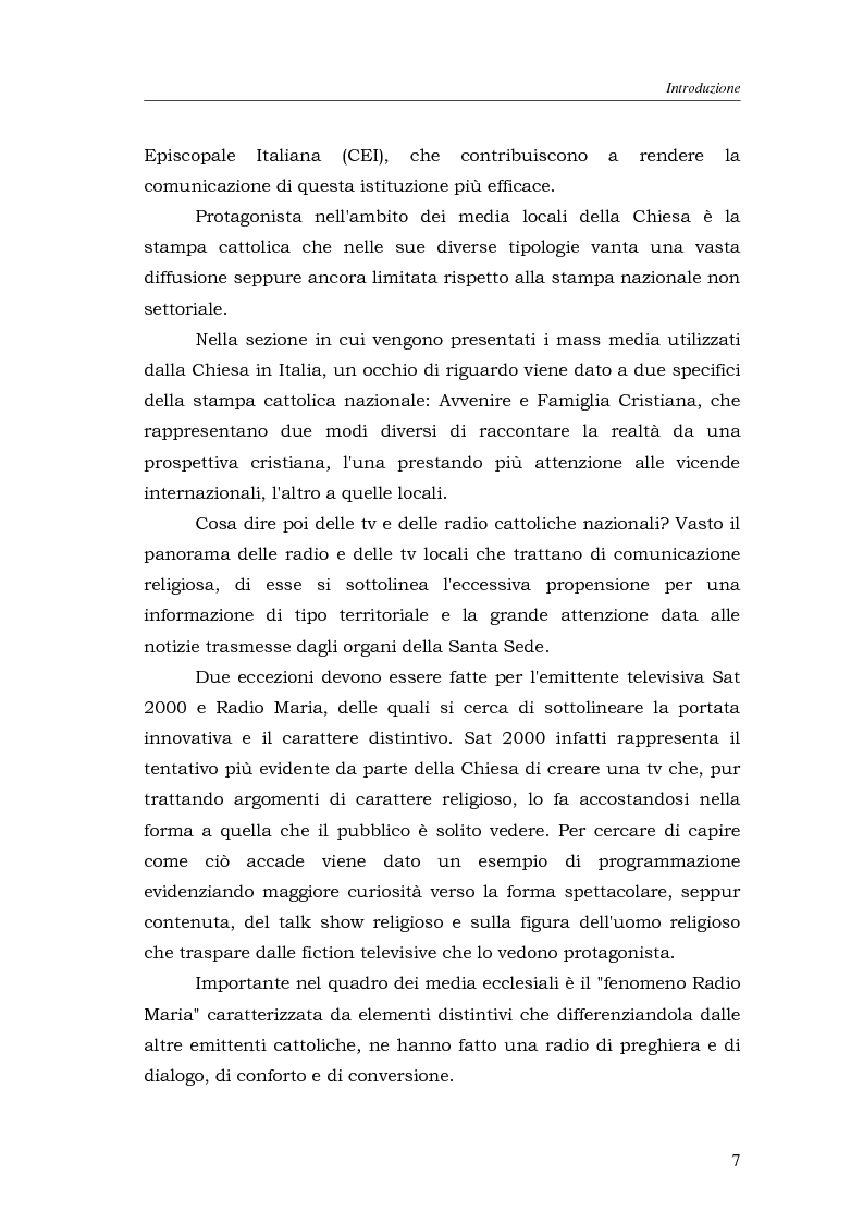 Anteprima della tesi: I media della Chiesa italiana, Pagina 4