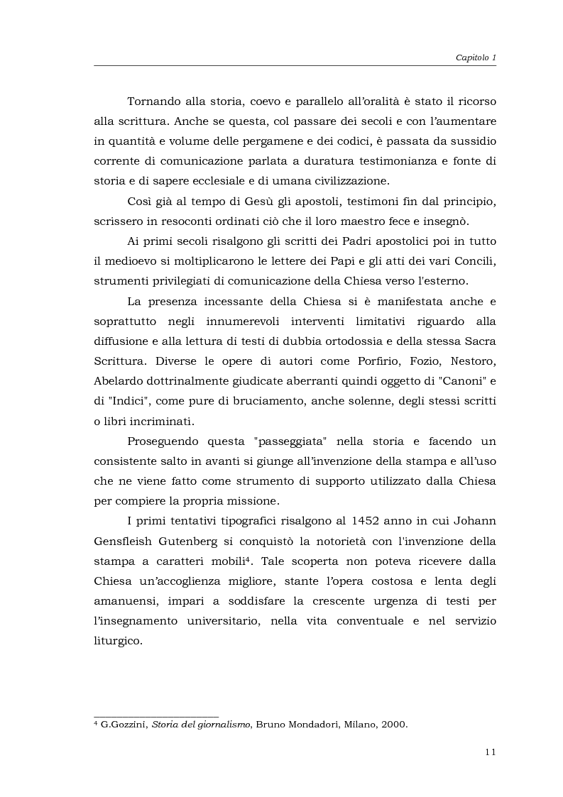 Anteprima della tesi: I media della Chiesa italiana, Pagina 8