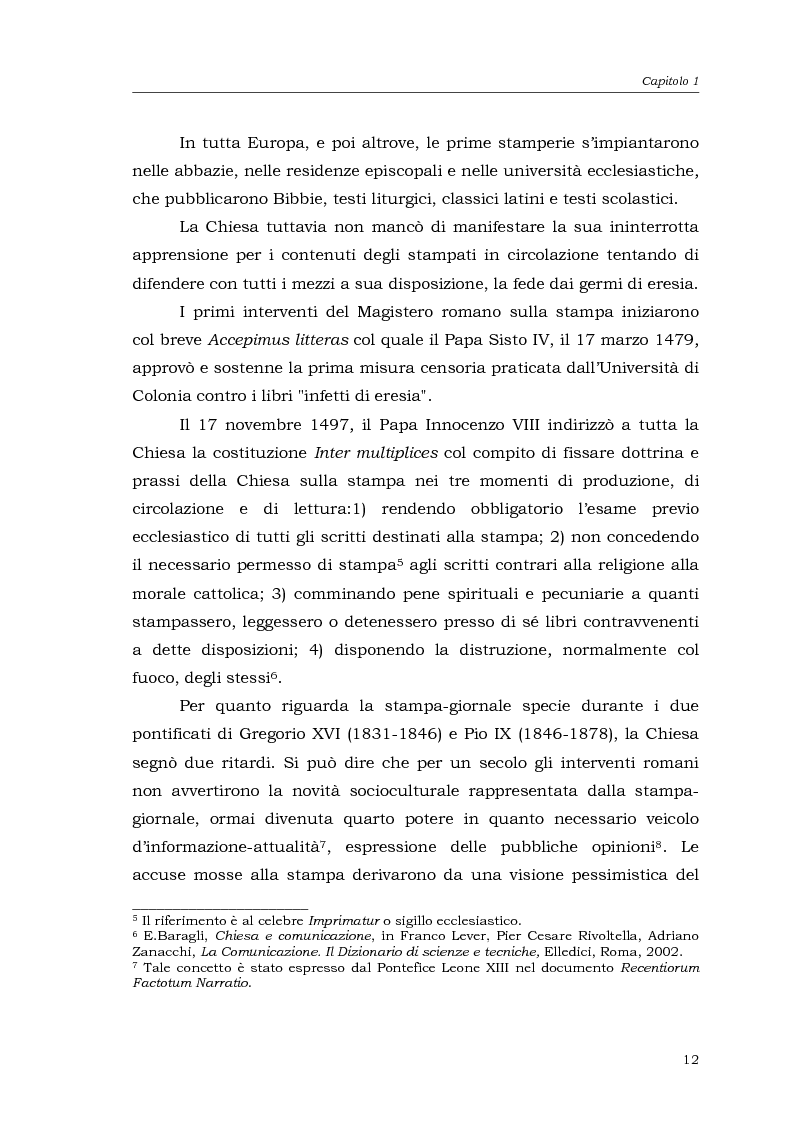 Anteprima della tesi: I media della Chiesa italiana, Pagina 9