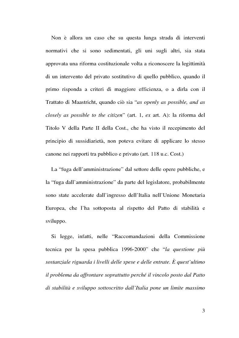 Anteprima della tesi: Il Finanziamento Privato delle infrastrutture pubbliche, Pagina 3