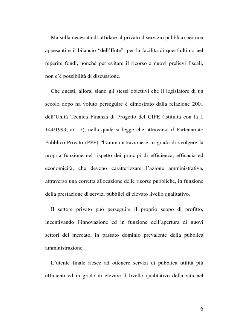 Anteprima della tesi: Il Finanziamento Privato delle infrastrutture pubbliche, Pagina 6