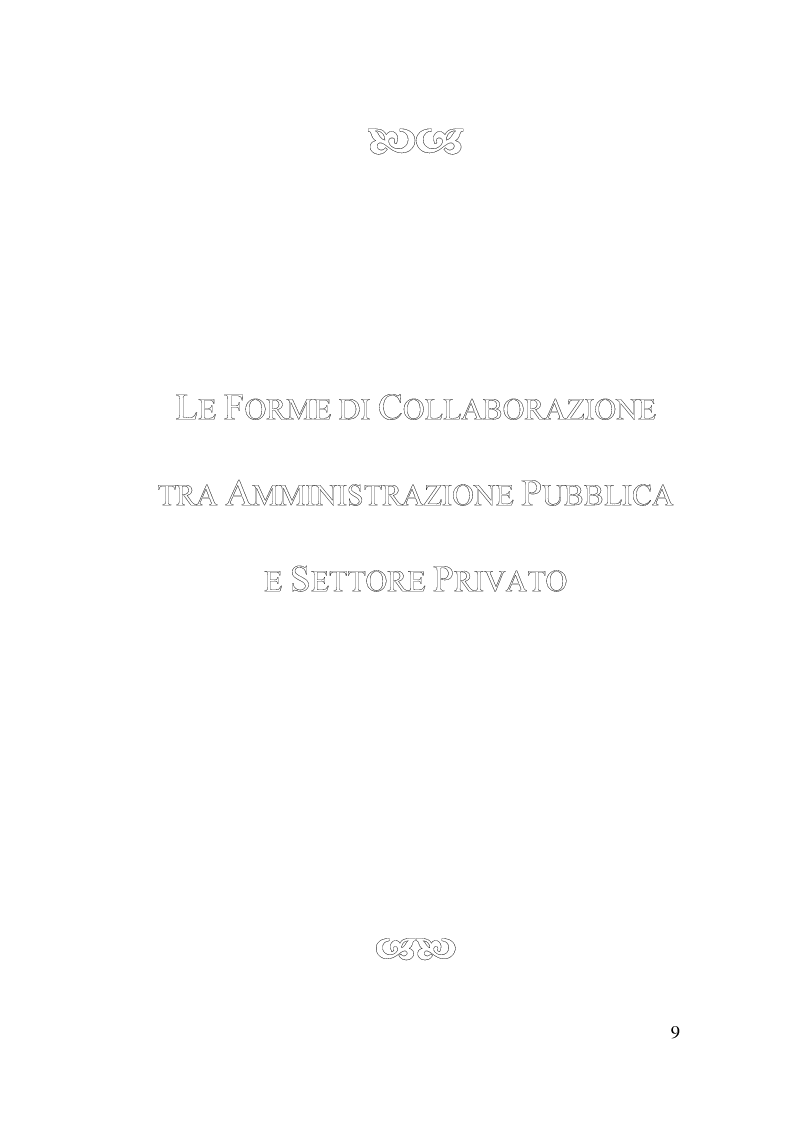 Anteprima della tesi: Il Finanziamento Privato delle infrastrutture pubbliche, Pagina 9