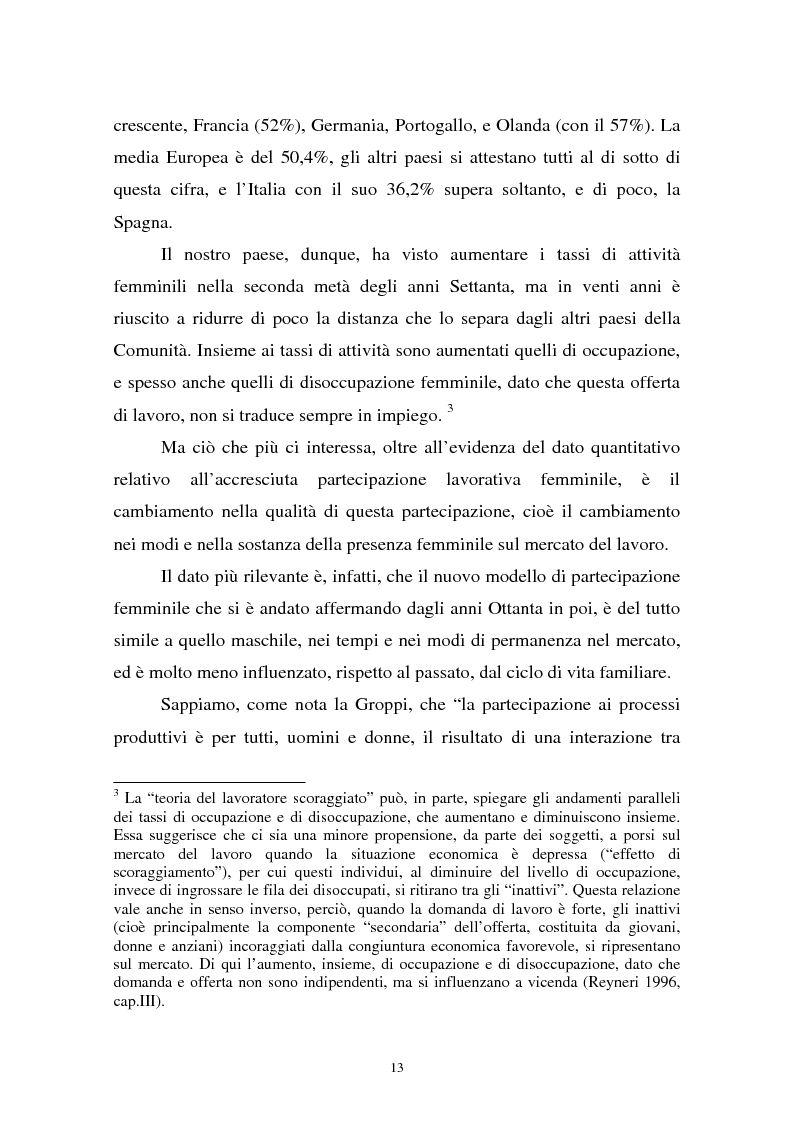 Anteprima della tesi: Donne in carriera e carriere di donne: il caso delle docenti universitarie, Pagina 9