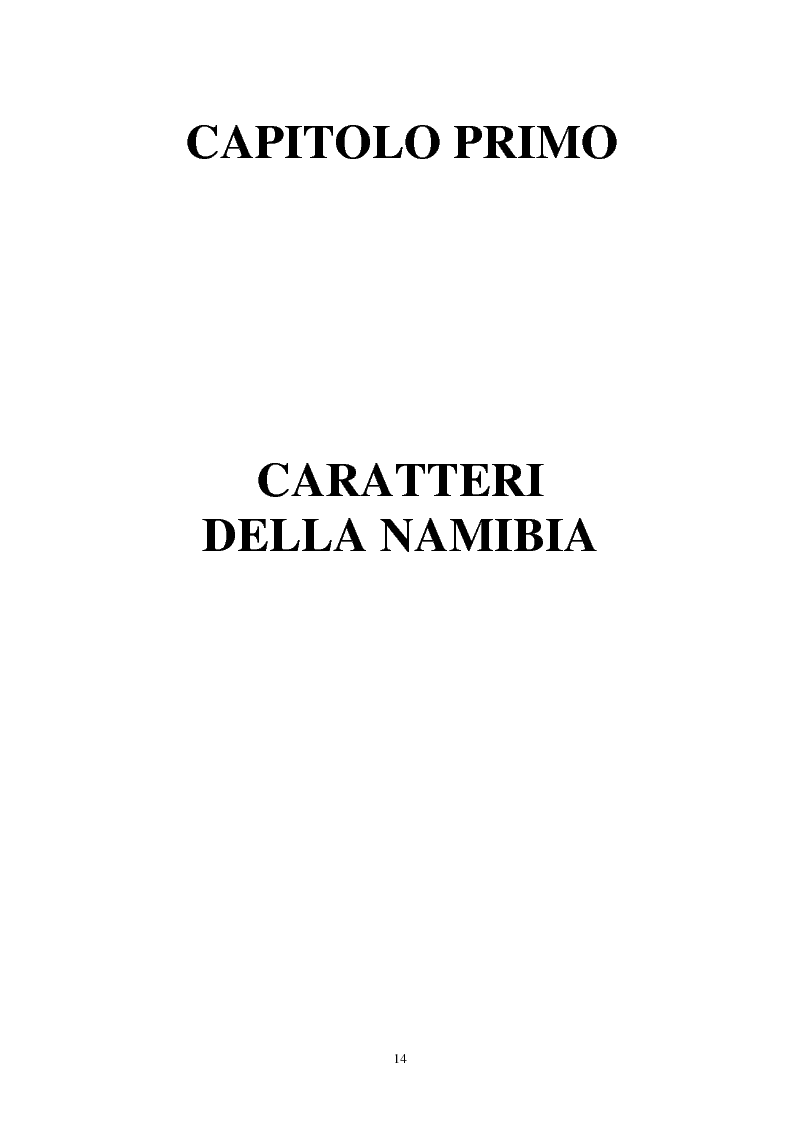 Anteprima della tesi: Namibia: ambiente naturale, sociale e turismo, Pagina 12
