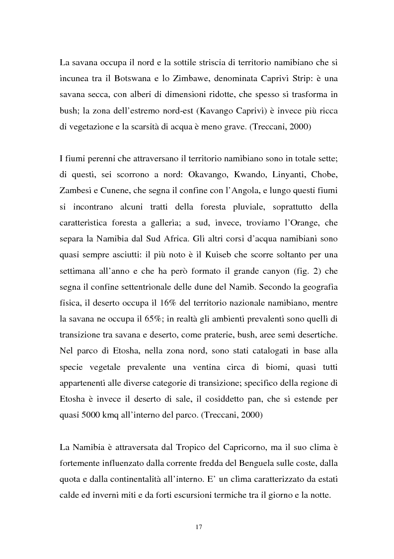 Anteprima della tesi: Namibia: ambiente naturale, sociale e turismo, Pagina 15