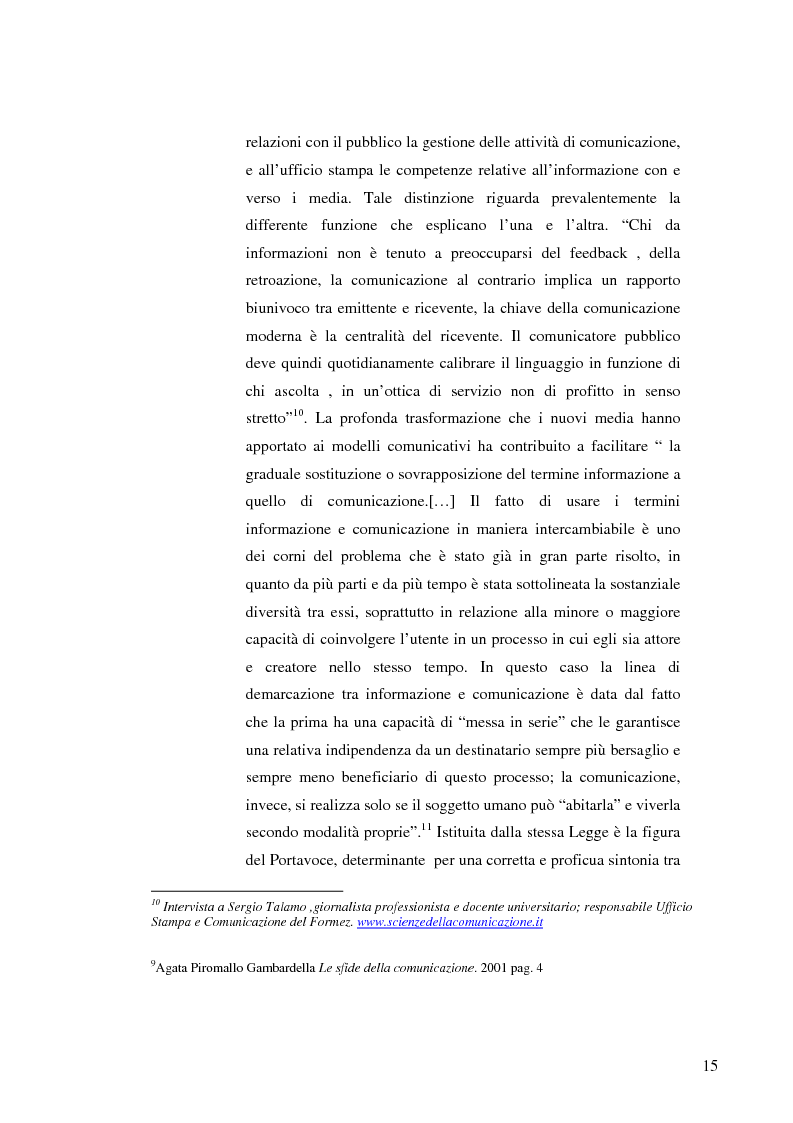 Anteprima della tesi: Strategie e normative per la formazione del comunicatore pubblico, Pagina 10
