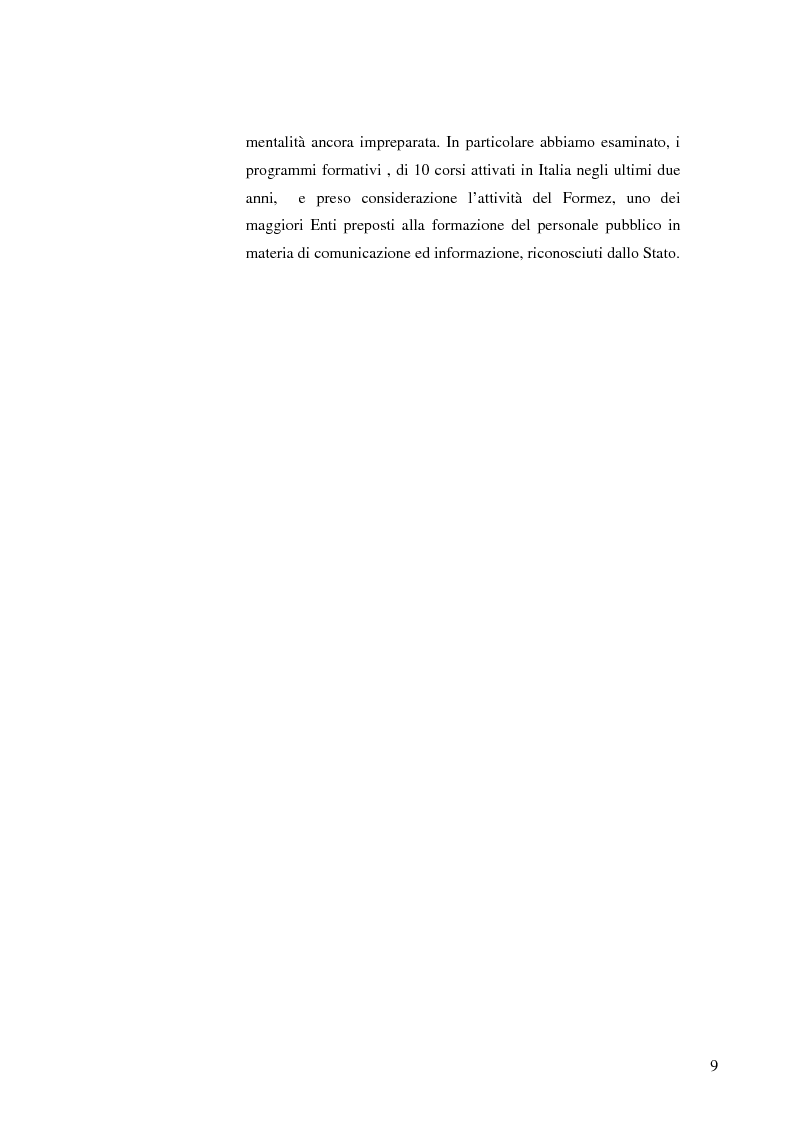 Anteprima della tesi: Strategie e normative per la formazione del comunicatore pubblico, Pagina 4