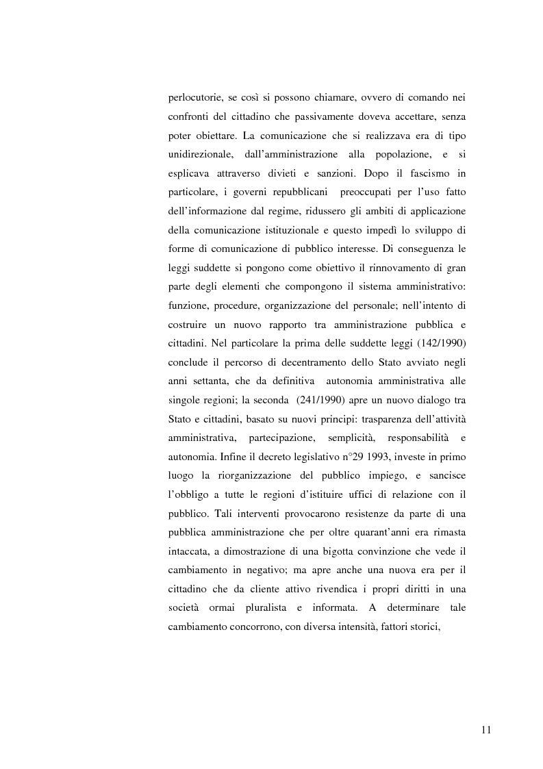 Anteprima della tesi: Strategie e normative per la formazione del comunicatore pubblico, Pagina 6
