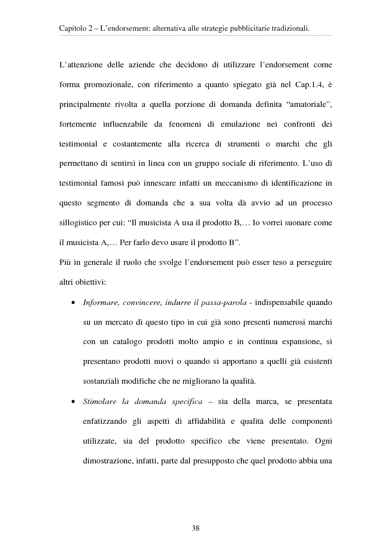 Anteprima della tesi: L'evoluzione del ruolo del testimonial nel mercato degli strumenti musicali: il caso degli Endorsers, Pagina 6