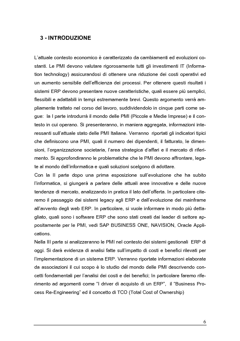 Anteprima della tesi: Sistemi gestionali e.r.p. per le piccole e medie imprese e le aree innovative, Pagina 2