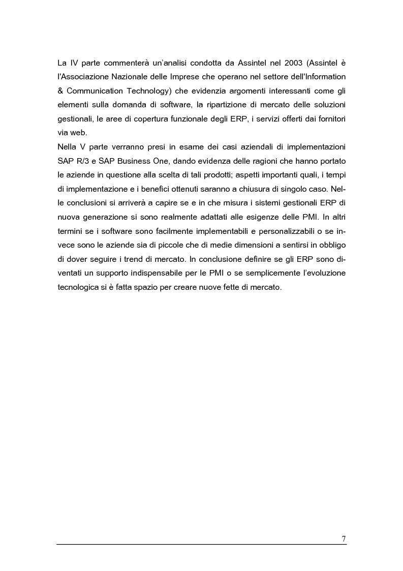 Anteprima della tesi: Sistemi gestionali e.r.p. per le piccole e medie imprese e le aree innovative, Pagina 3
