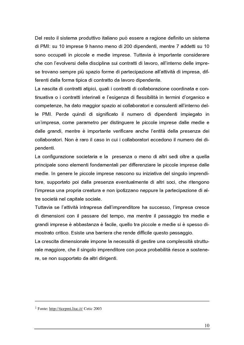 Anteprima della tesi: Sistemi gestionali e.r.p. per le piccole e medie imprese e le aree innovative, Pagina 6