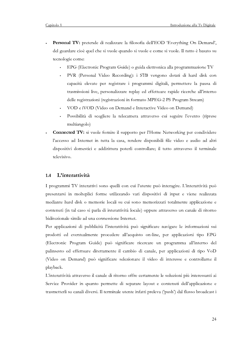 Anteprima della tesi: Sviluppo di un servizio di teleprenotazione eventi per Tv digitale su piattaforma DVB-MHP, Pagina 13
