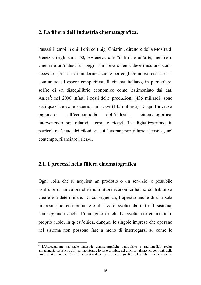Anteprima della tesi: Il Cinema Digitale: un'opportunità per lo sviluppo della cinematografia, Pagina 11