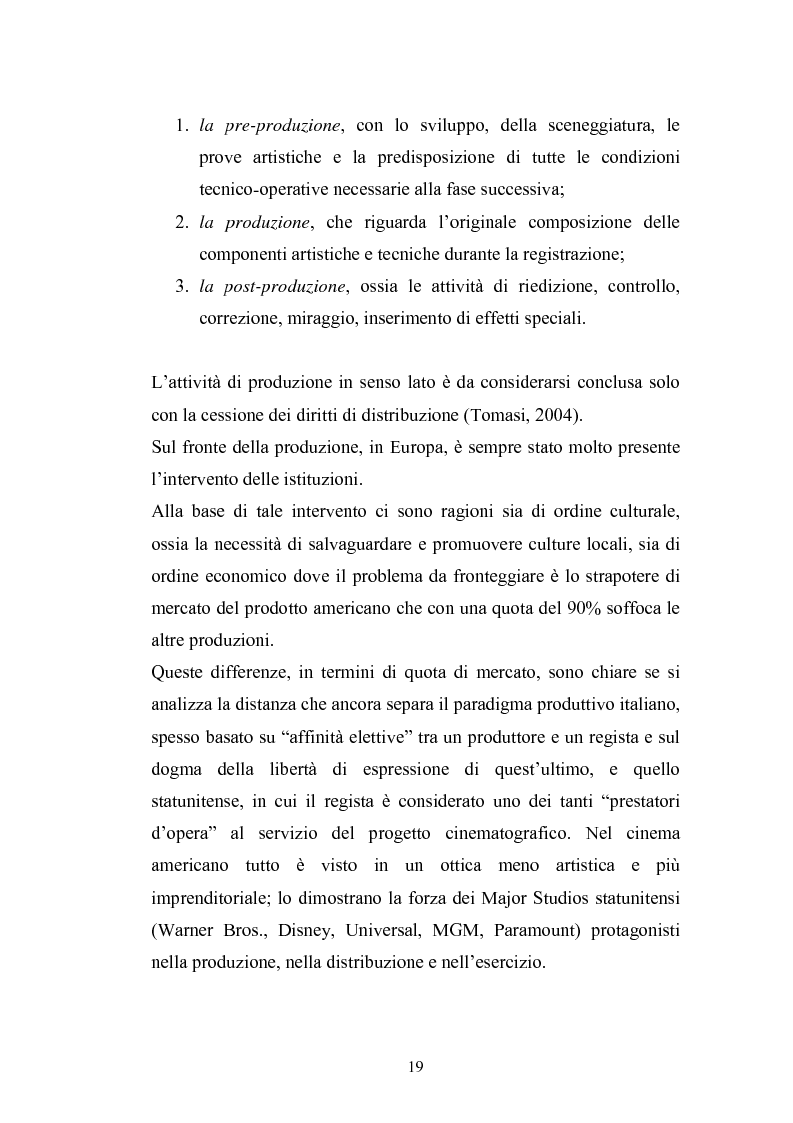Anteprima della tesi: Il Cinema Digitale: un'opportunità per lo sviluppo della cinematografia, Pagina 14
