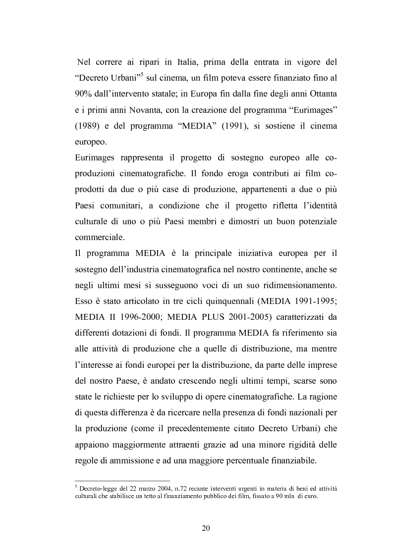 Anteprima della tesi: Il Cinema Digitale: un'opportunità per lo sviluppo della cinematografia, Pagina 15