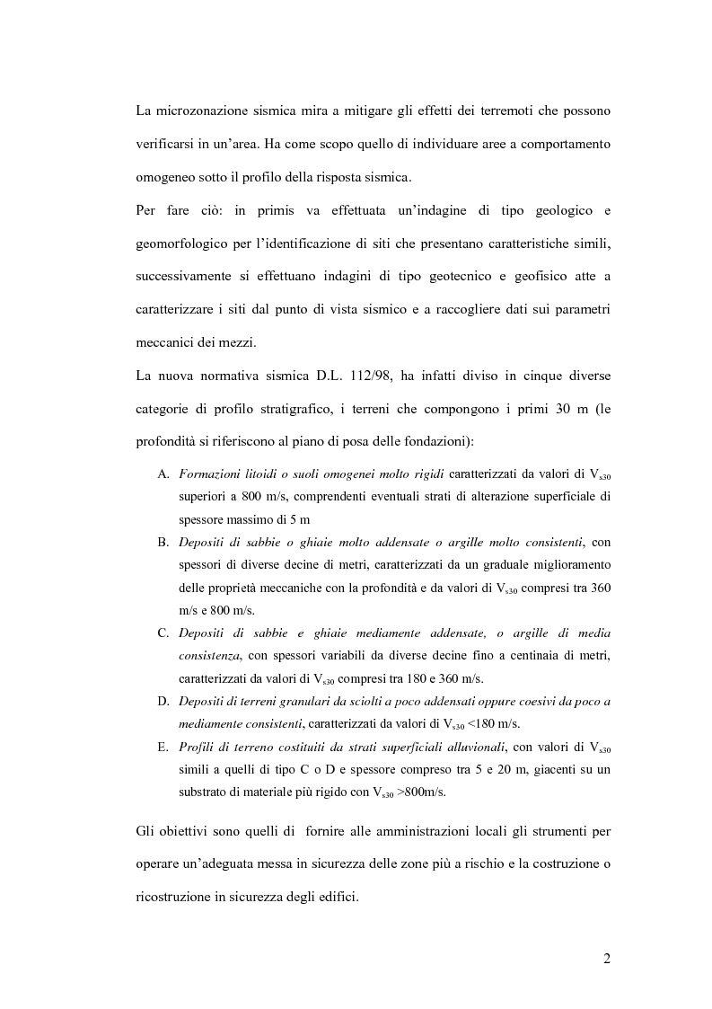Anteprima della tesi: Studio preliminare della microzonazione sismica del comune di Pozzuoli, Pagina 2