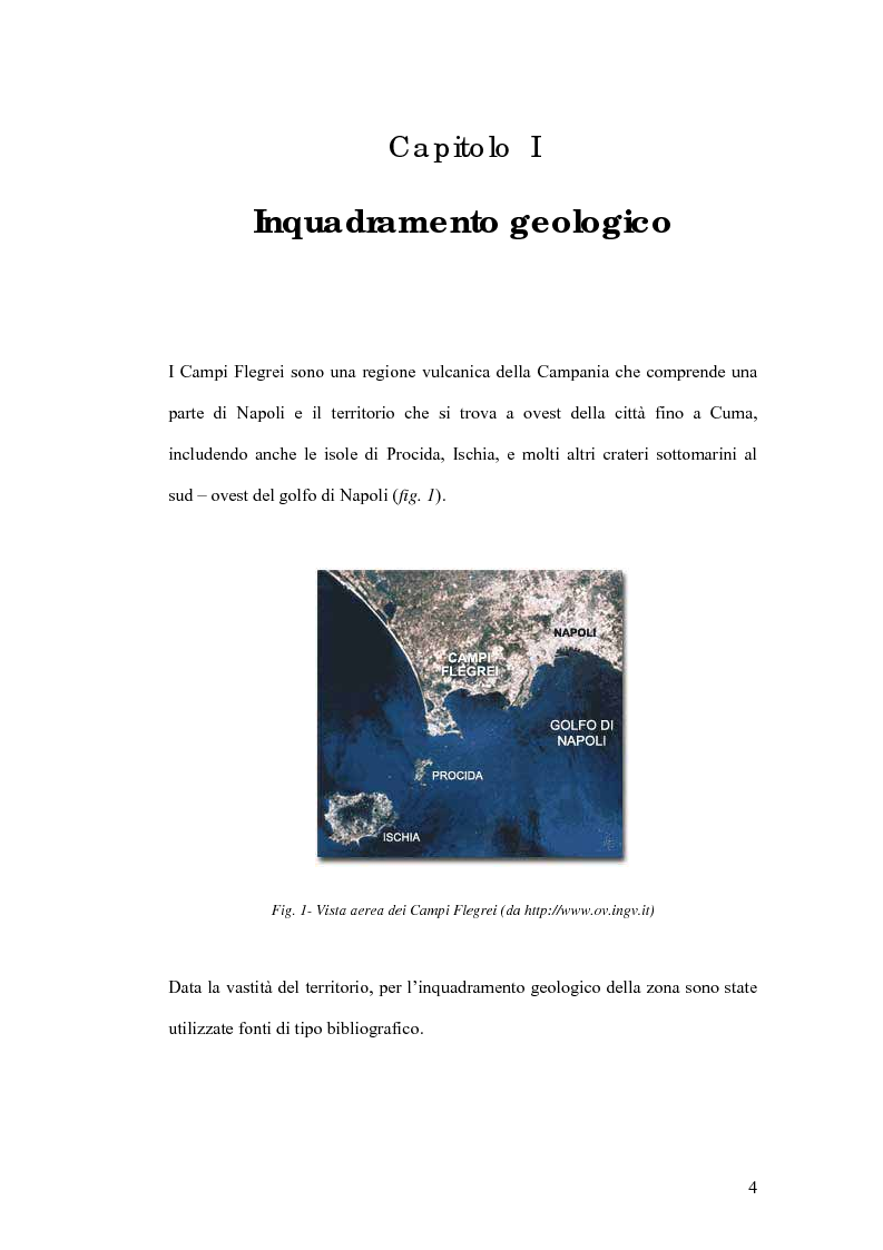 Anteprima della tesi: Studio preliminare della microzonazione sismica del comune di Pozzuoli, Pagina 4