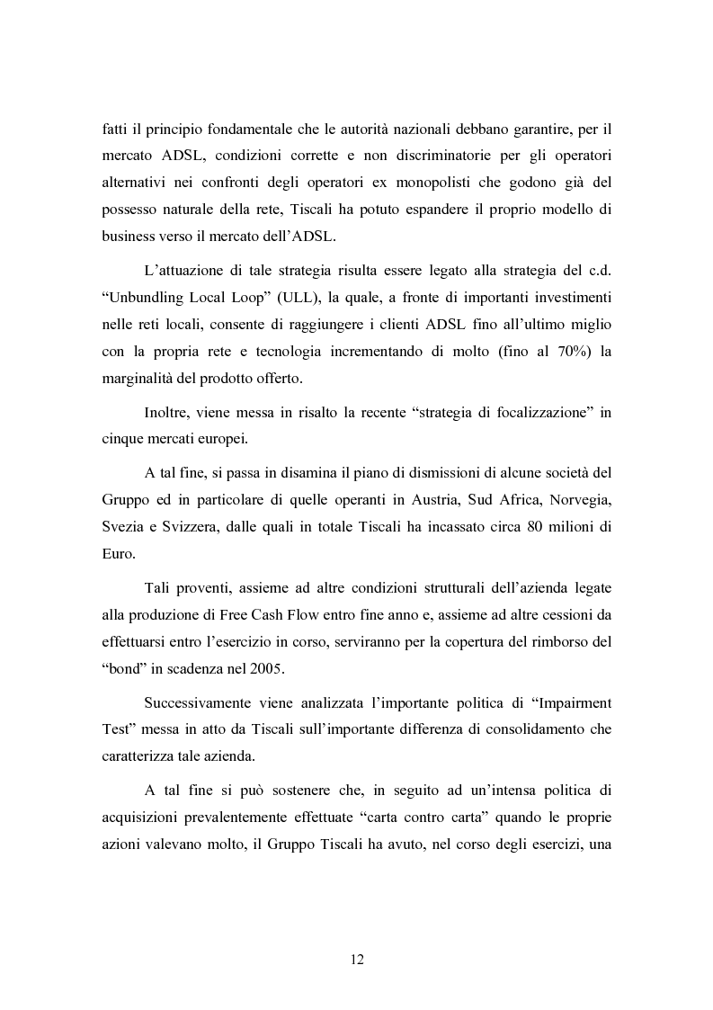 Anteprima della tesi: Le concentrazioni nel settore ICT: una analisi dei prezzi pagati da Tiscali, Pagina 12