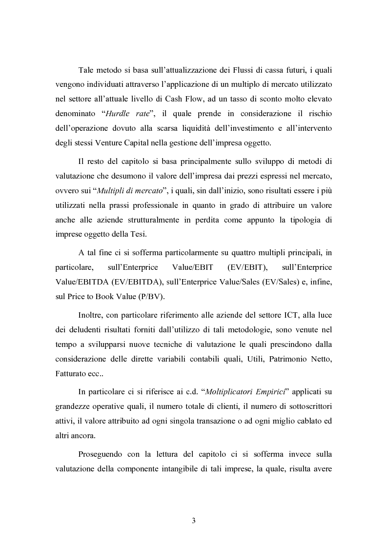 Anteprima della tesi: Le concentrazioni nel settore ICT: una analisi dei prezzi pagati da Tiscali, Pagina 3