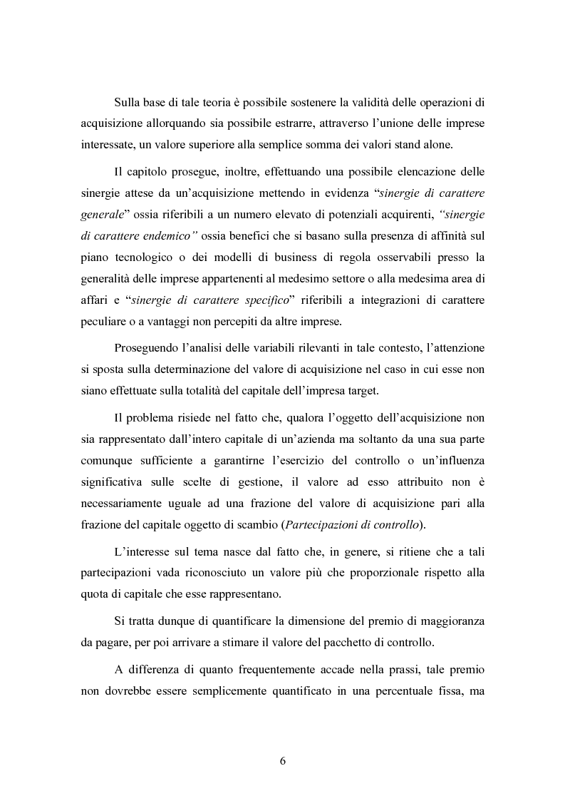 Anteprima della tesi: Le concentrazioni nel settore ICT: una analisi dei prezzi pagati da Tiscali, Pagina 6