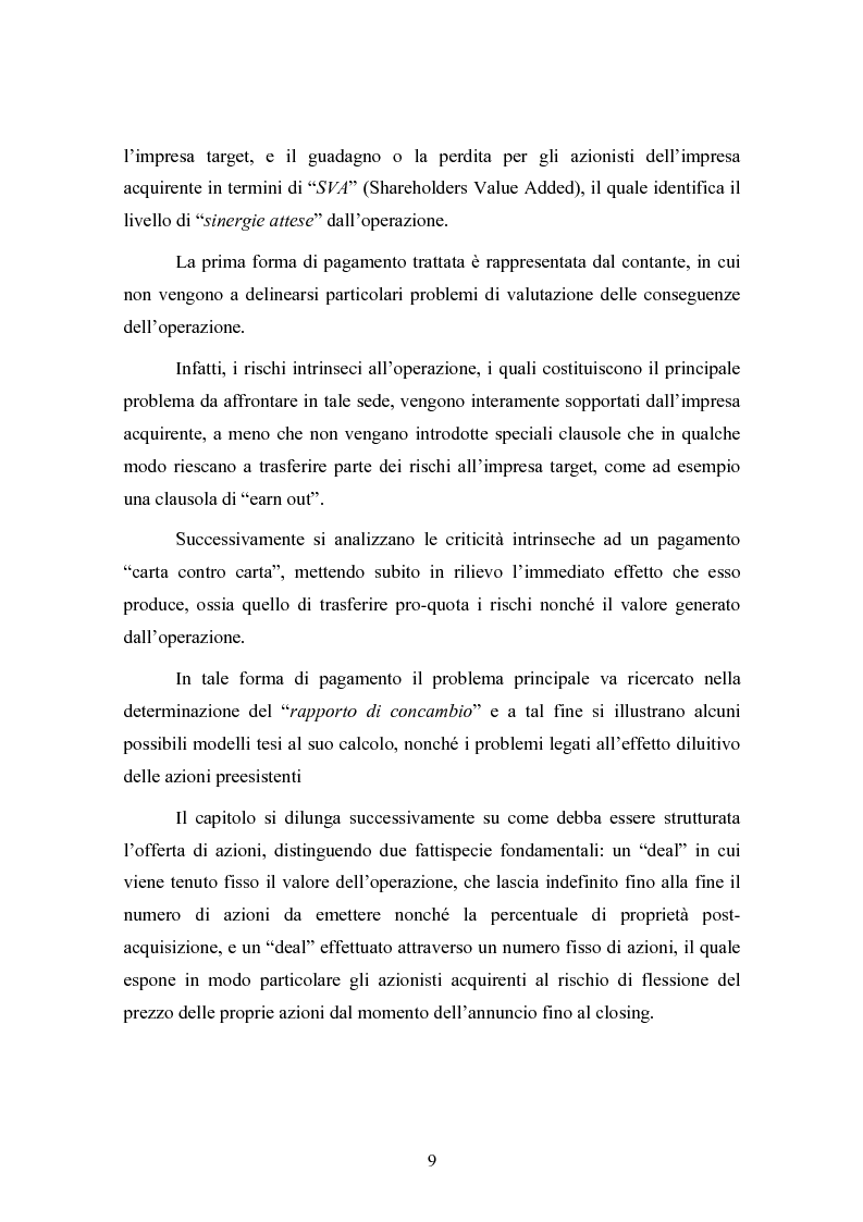 Anteprima della tesi: Le concentrazioni nel settore ICT: una analisi dei prezzi pagati da Tiscali, Pagina 9