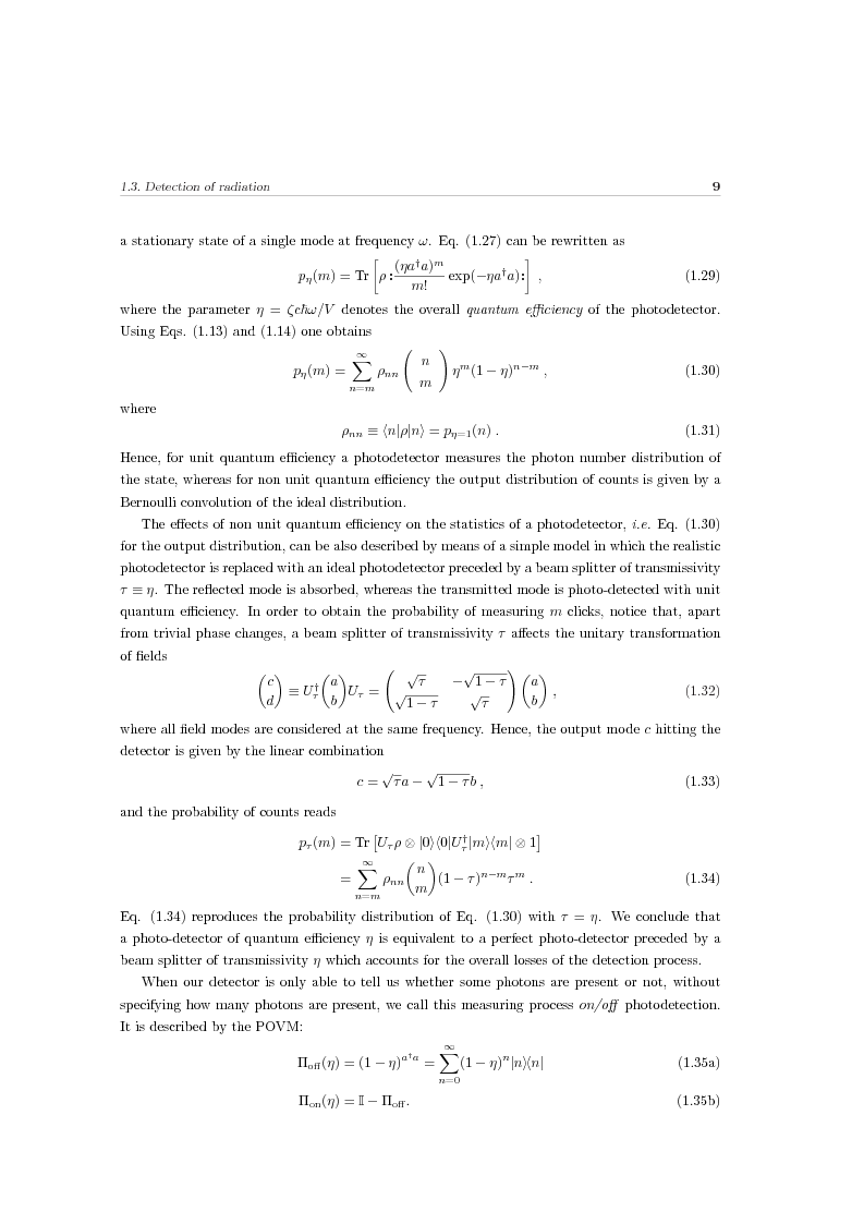 Anteprima della tesi: Effects of noise in continuous variables quantum communication and measurement, Pagina 10