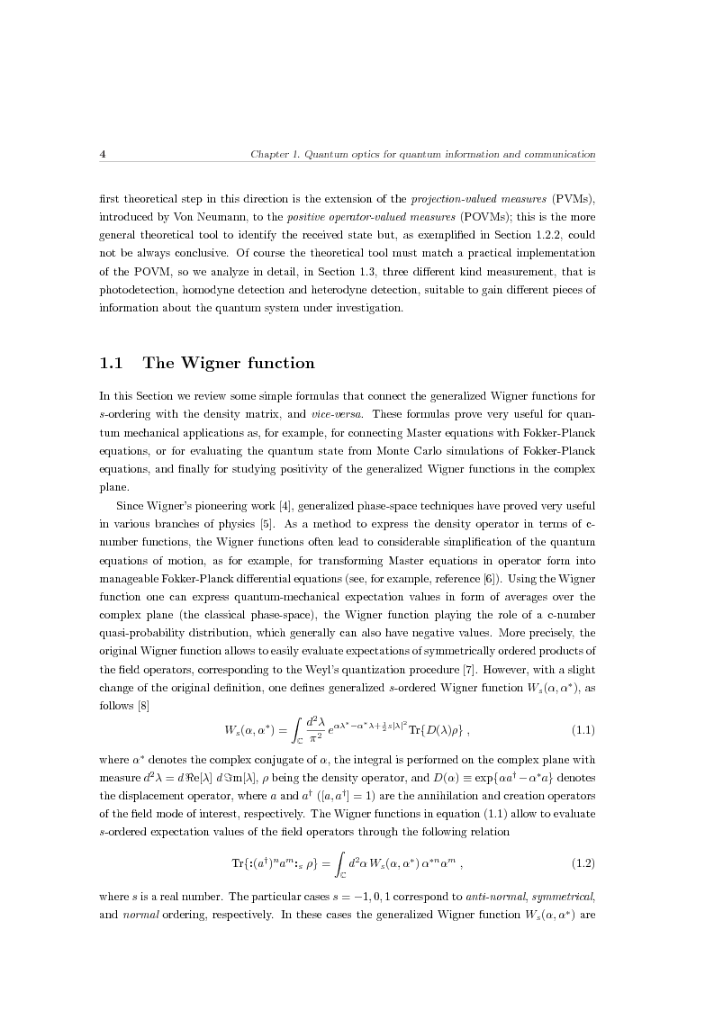 Anteprima della tesi: Effects of noise in continuous variables quantum communication and measurement, Pagina 5
