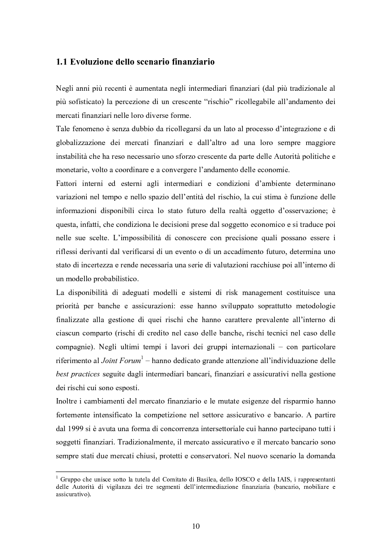 Anteprima della tesi: Stima del capitale sotto rischio di assicurazioni e banche: le nuove normative europee a confronto, Pagina 6